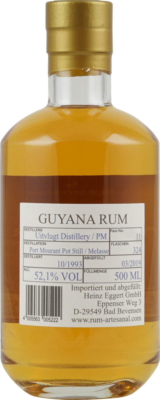 RA Guyana Rum Uitvlugt PM Single Cask