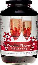 Rosella Flowers Wilde Hibiskusbl�ten 40 St�ck in Sirup