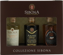 Sibona Geschenkset 3 x 0,2 Liter Grappe di Amaro, preis