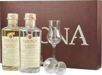 Sibona Grappa Poker Duo mit 2 x 0,5 Liter 40 % Vol., Ge Sibona Grappa Poker Duo mit 2 x 0,5 Liter 40 % Vol., Ge