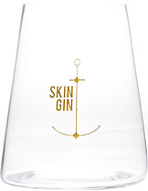 Skin Gin Bechergläser für den Perfect Serve des Gin aus Skin Gin Bechergläser für den Perfect Serve des Gin aus
