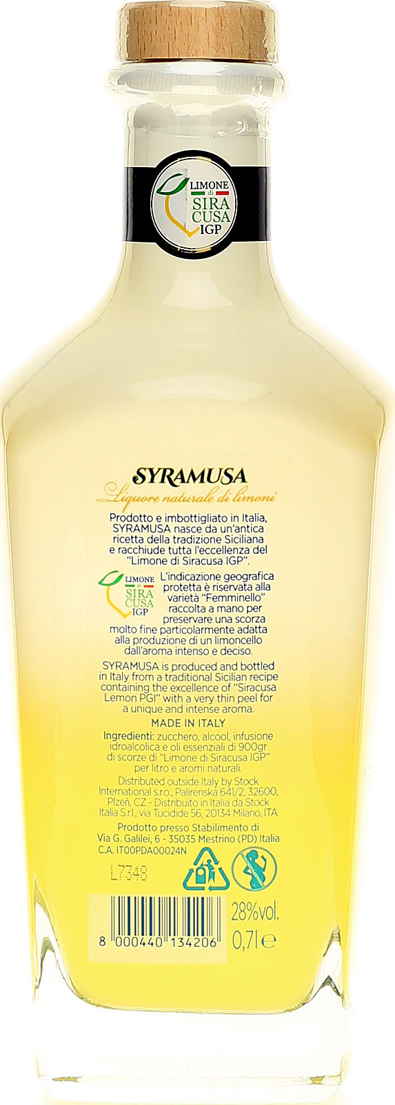 Limonce Syramusa Limoncello Zitronenlikör 0,7 Liter 28