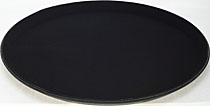 Tablett Polypropylen 36 cm rund schwarz Tablett Polypropylen 36 cm rund schwarz