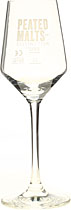 Tasting Glas Peated Malts of Distinction mit 2cl/4cl Ei