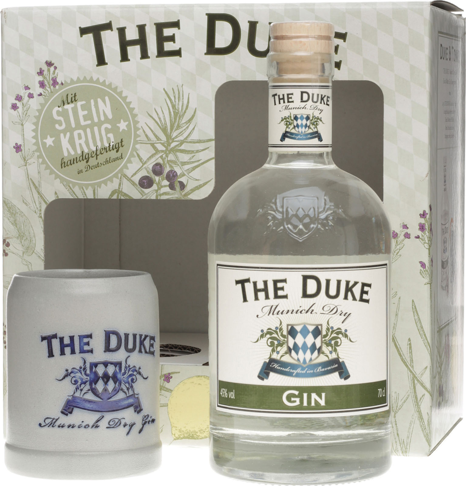 Duke mit aus 0,7 L Ba Gin Geschenkset als The Steinkrug