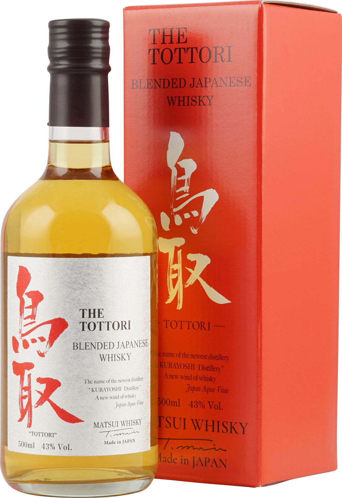 Tottori Japanese Blended Whisky mit 500 ml und 43 Vol