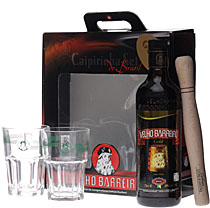 Velho Barreiro Gold Cachaca (3 Jahre) 0,7 Liter im Set 