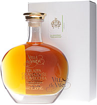 Villa de Varda Grappa Gran Cuvée Straveechia Sclave im Villa de Varda Grappa Gran Cuvée Straveechia Sclave im