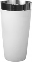 Vinyl-Bostonshaker ohne Mixing-Glas cream weiss Vinyl-Bostonshaker ohne Mixing-Glas cream weiss