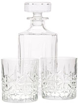 Salt und Pepper Bond Whisky Karaffe & 2 Gl�ser Set Shop