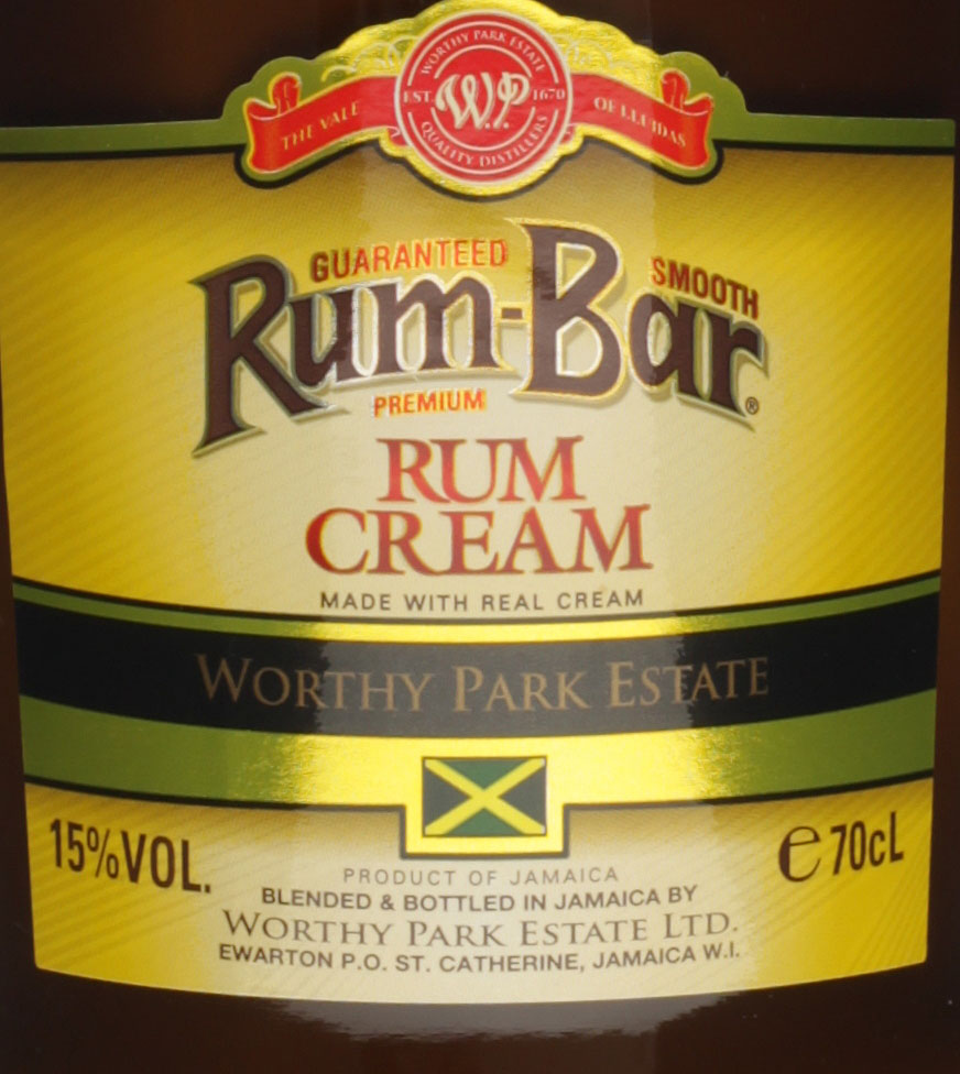 Worthy Park RumBar Rum Cream, hochwertig